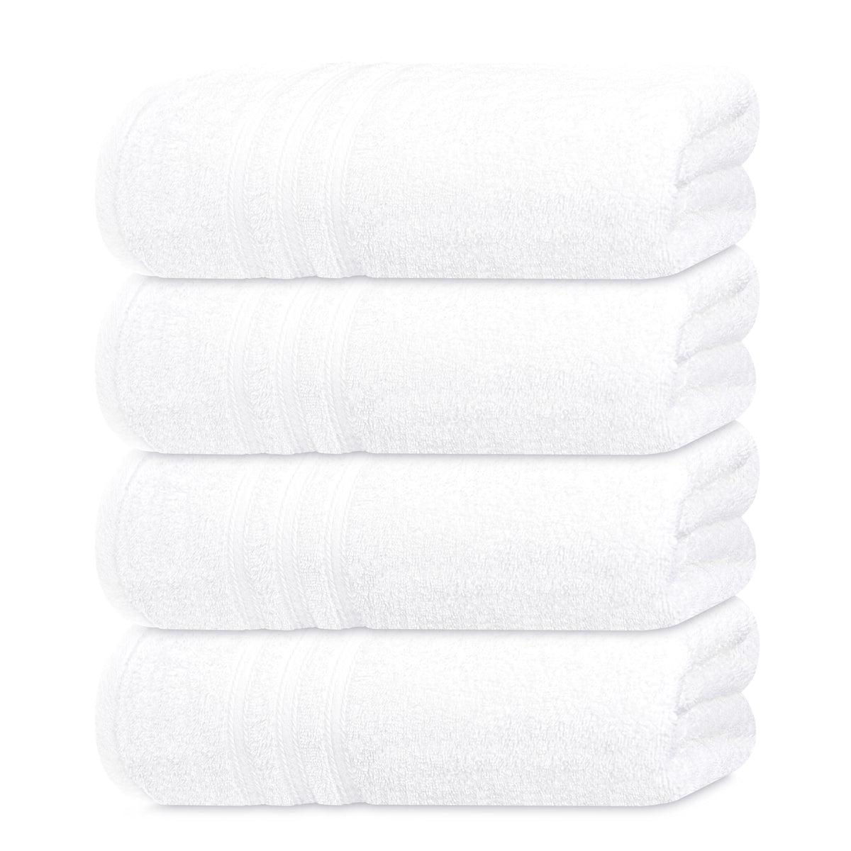 Tens Towels 4 Piece Bath Towels 27x54 Inches, Sky Blue