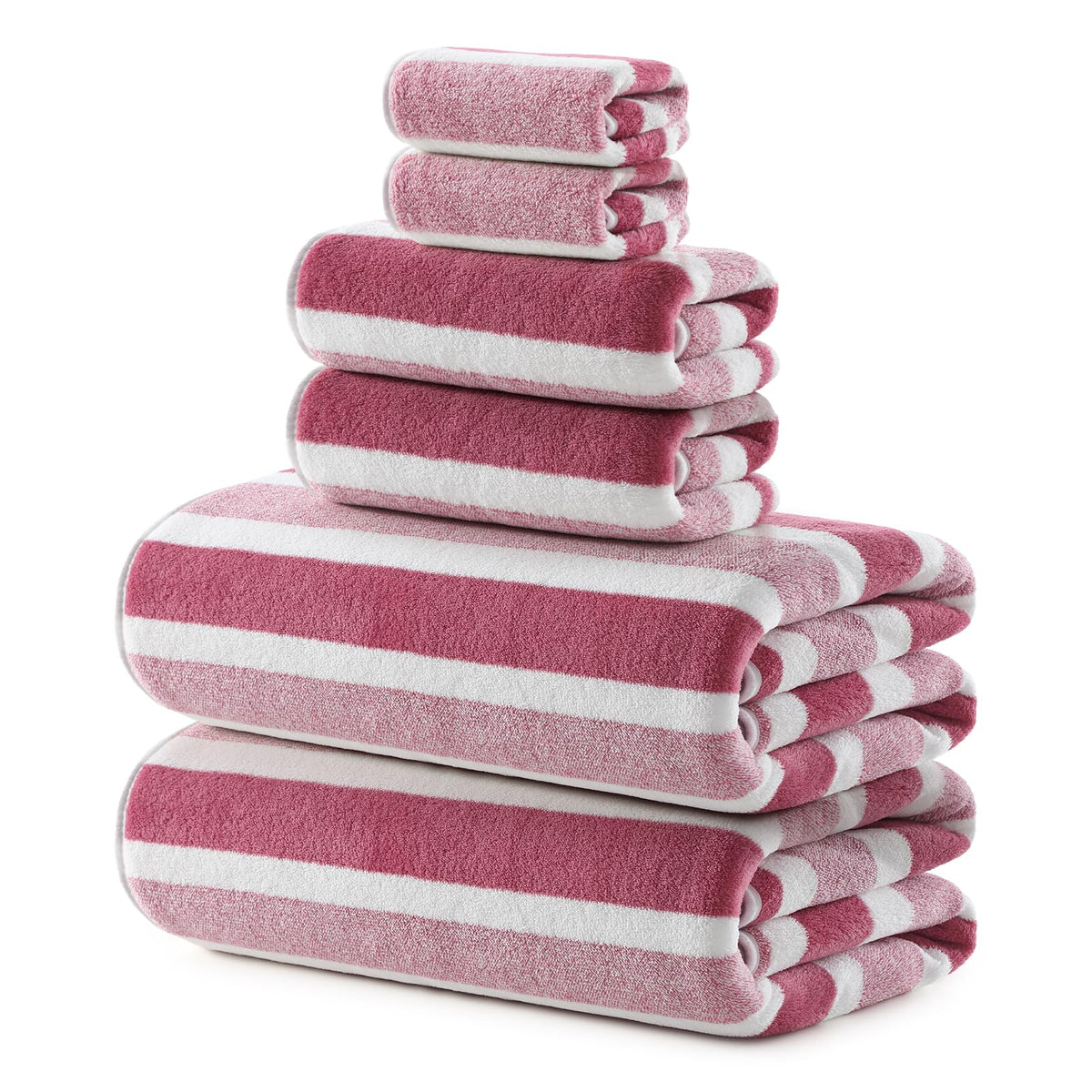 REDKISS 6-Piece Microfiber Bath Towel Set, Ultra Soft, Highly Absorbent & Quick Dry, 35x70 Inch Oversized, Gray Towels for Bathroom, Spa, Gym, 2 Bath 2 Hand 2 Washcloths