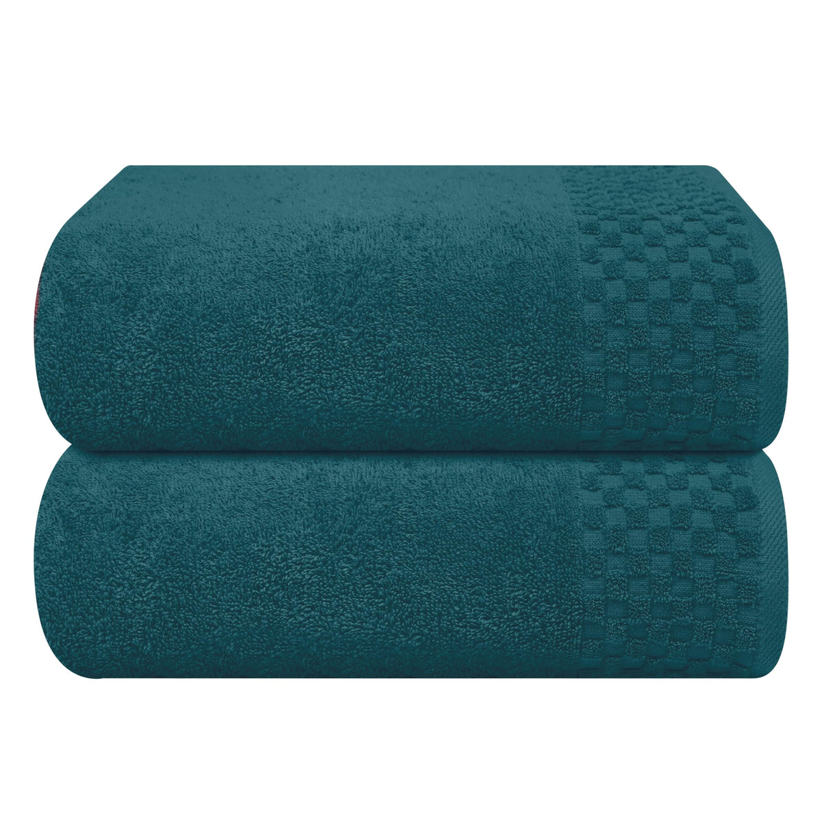 MyOwn Premium Cotton 6 Pack Towel Set for Bathroom, Contains 2 Bath Towels 28x55 inch, 2 Hand Towels 16x24 inch & 2 Wash Coths 12x12 inch, Ideal Everyday use, Compact & Lightweight - Black