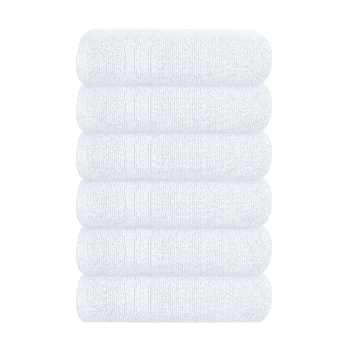 BOUTIQUO Navy Blue Towel Set - 8 Piece Bathroom Towel Set - 100% Ring Spun Cotton, 2 Bath Towel 27x54, 2 Hand Towel 16x28, 4 Washcloth 13x13 - Ultra Soft Highly Absorbent