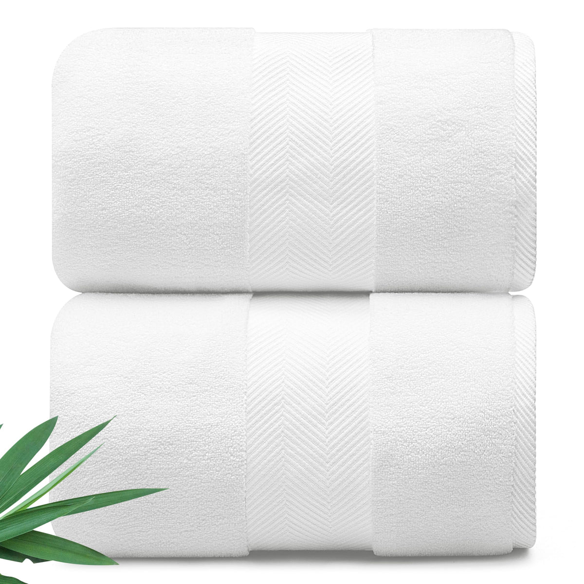 Alusa Home Ultra Soft & Plush Viscose from Bamboo Bath Towels - 700 GSM Luxury Bath Towels - 6 Piece Set - Super Absorbent & Quick Drying (Eucalyptus Green)