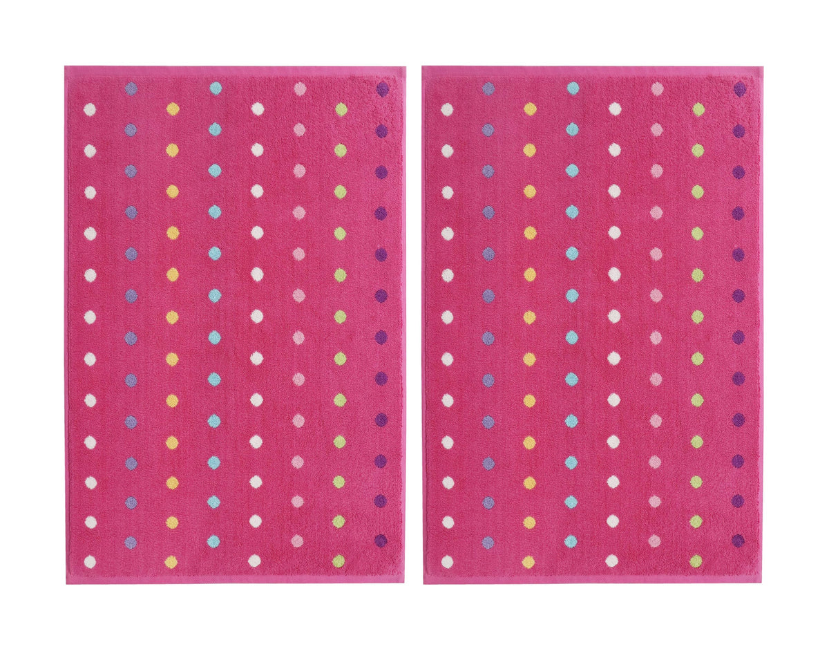 COTTON CRAFT Bath Mats - 2 Pack Tub Shower Floor Mat - 21x30- Azure Blue