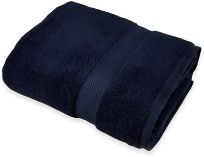 Maisonette Loft Egyptian Cotton Turkish Bath Towels, Soft, Absorbent, Ideal Quick Dry Large Luxury Bath Towel Set for Shower (30" x 58", 4 Pack), Navy Blue