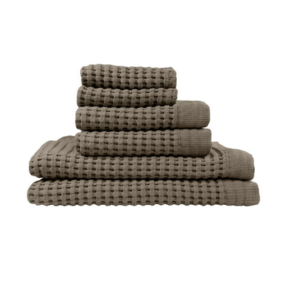 GILDEN TREE Waffle Hand Towels for Bathroom Quick Dry Large Luxury Lint Free Super Absorbent Cotton Hand Towels Set of 2, Modern Style (Cream)