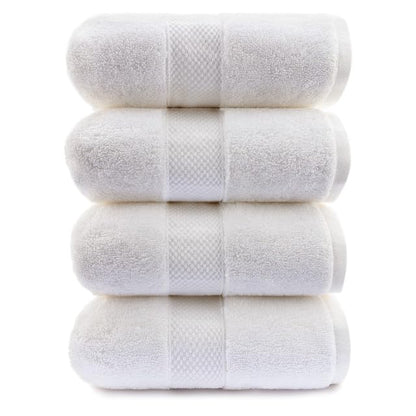 Maisonette Loft Egyptian Cotton Turkish Bath Towels, Soft, Absorbent, Ideal Quick Dry Large Luxury Bath Towel Set for Shower (30" x 58", 4 Pack), Navy Blue
