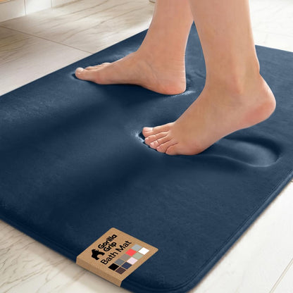 GORILLA GRIP® Memory Foam Bath Rug for Bathroom, 36x24 Graphite Gray