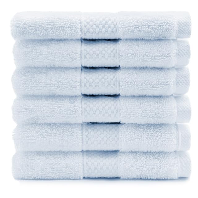 Maisonette Loft Egyptian Cotton Turkish Bath Towels, Soft, Absorbent, Ideal Quick Dry Large Luxury Bath Towel Set for Shower (30" x 58", 4 Pack), Navy Blue