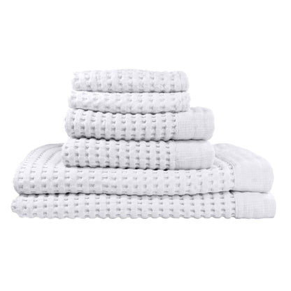 GILDEN TREE Waffle Hand Towels for Bathroom Quick Dry Large Luxury Lint Free Super Absorbent Cotton Hand Towels Set of 2, Modern Style (Cream)
