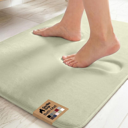 GORILLA GRIP® Memory Foam Bath Rug for Bathroom, 36x24 Graphite Gray