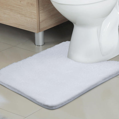 TECHMILLY Shaggy Bathroom Rugs Thick Non Slip Microfiber Mat Green 17"x24"