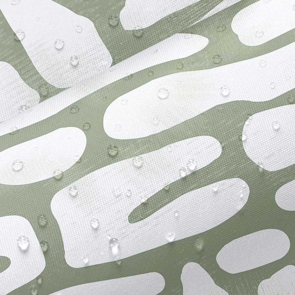 Bondjos Abstract Sage Green Shower Curtain,Boho Modern Geometric Line Art Decor,Abstract Minimalist Farmhouse Style Shower Curtain for Bathroom，Waterproof Polyester Fabric Bathroom Curtain,72x72 Inch
