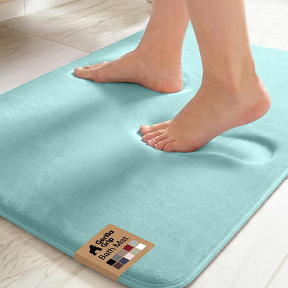 GORILLA GRIP® Memory Foam Bath Rug for Bathroom, 36x24 Graphite Gray
