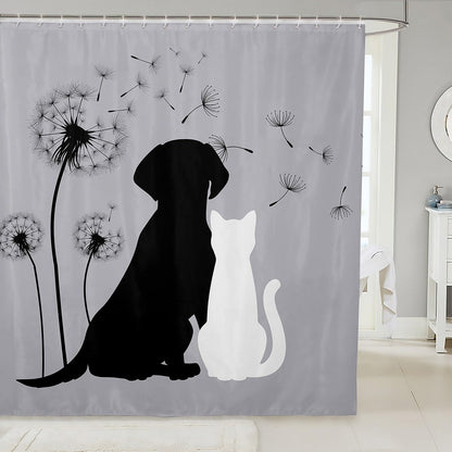 Leopard Print Shower Curtain Cheetah Safari Animal Bath Curtain Geometric Bathroom Shower Curtain Modern Abstract Pattern Bathroom Curtains Waterproof Cloth Fabric for Bathroom Decor 72" W x 72" L