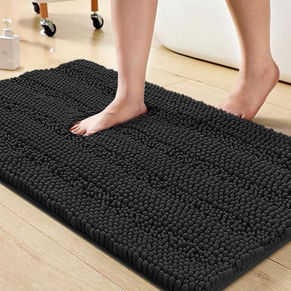 Turquoize Bathroom Runner Rug 17"x47", Soft Absorbent Chenille Bath Rug
