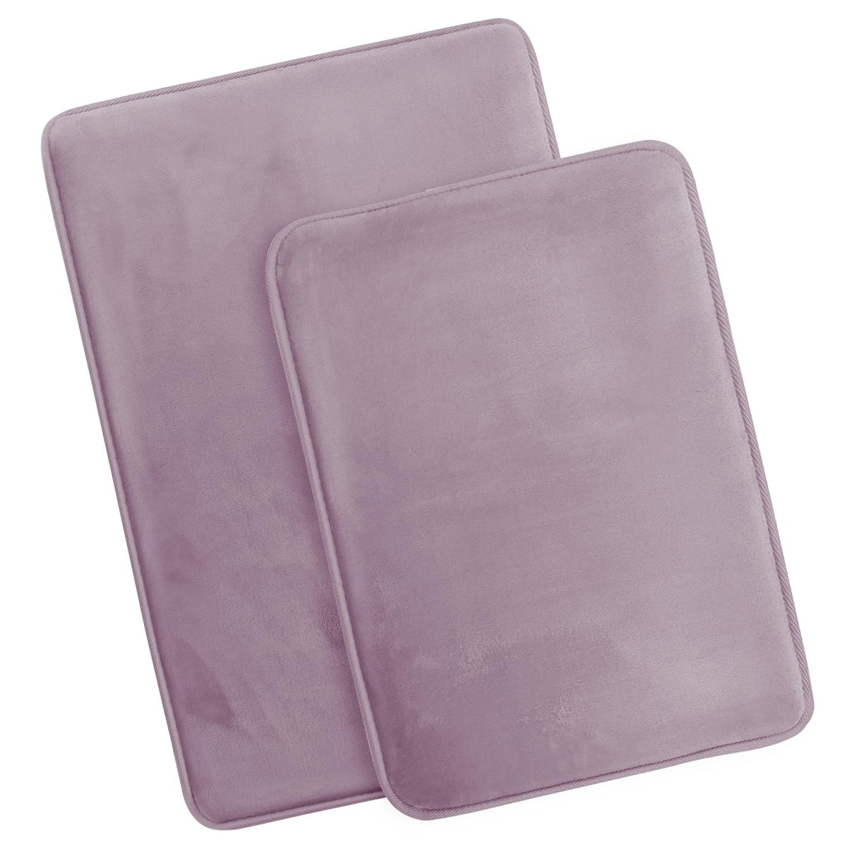 Clara Clark 3 Piece Bathroom Rugs Bath Mat Set, Velvet Memory Foam Bath Mats for Bathroom - Non-Slip, PVC Backing Bath Rugs, Washable - Dries Quickly, Green