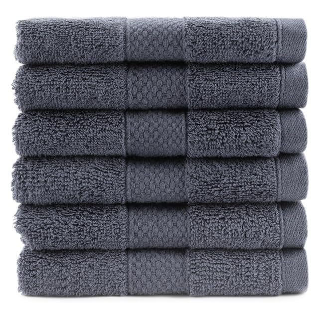 Maisonette Loft Egyptian Cotton Turkish Bath Towels, Soft, Absorbent, Ideal Quick Dry Large Luxury Bath Towel Set for Shower (30" x 58", 4 Pack), Navy Blue