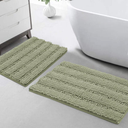 Turquoize Bathroom Runner Rug 17"x47", Soft Absorbent Chenille Bath Rug