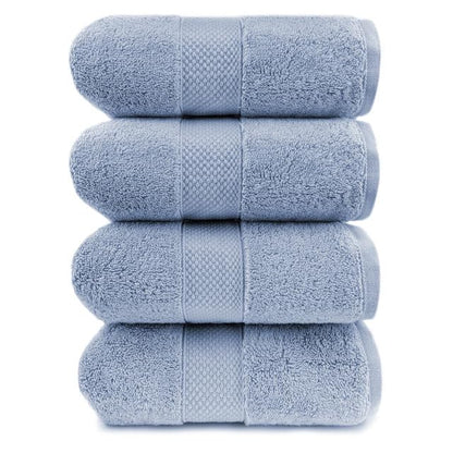 Maisonette Loft Egyptian Cotton Turkish Bath Towels, Soft, Absorbent, Ideal Quick Dry Large Luxury Bath Towel Set for Shower (30" x 58", 4 Pack), Navy Blue