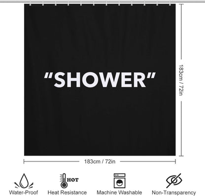 Ohocut Shower Curtain, Minimalist Bathroom Shower Curtains Aesthetic, 120 GSM Heavy Duty Polyester Shower Curtain
