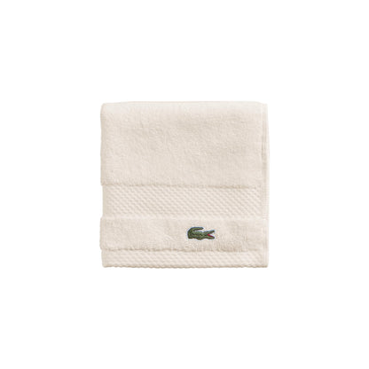 Lacoste Heritage 100% Supima Cotton Bath Towel 30" x 54", White