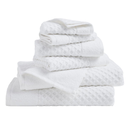 Great Bay Home Bath Towels - 100% Cotton 6 Piece Towel Set - Diamond Waffle Weave - Absorbent, Durable, Quick-Dry Towels for Bathroom (Copper)