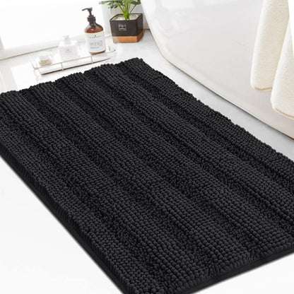 Turquoize Bathroom Runner Rug 17"x47", Soft Absorbent Chenille Bath Rug