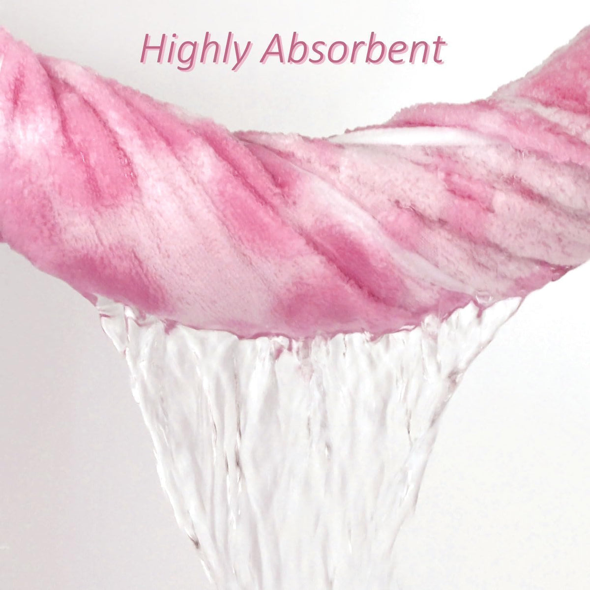 Pink Bath Towels Set of 2, Super Absorbent & Decorative 27.5x55 Inches
