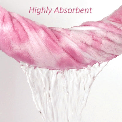 Pink Bath Towels Set of 2, Super Absorbent & Decorative 27.5x55 Inches