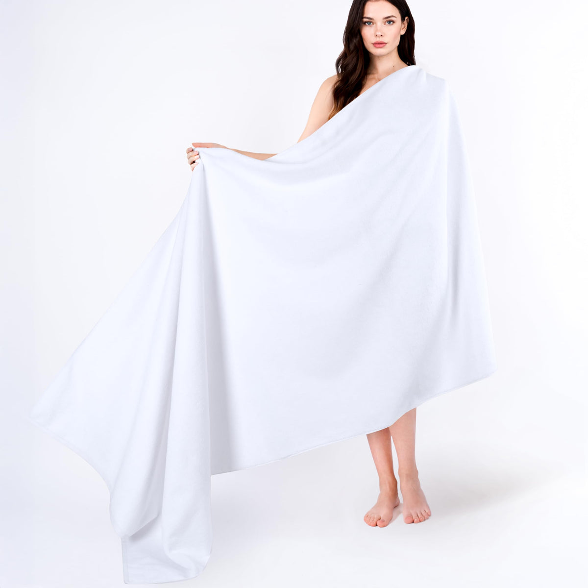 Cotton Paradise 100% Cotton Turkish Towel Set, Soft Absorbent Quick Dry, 6 Piece Towel Set, Beige
