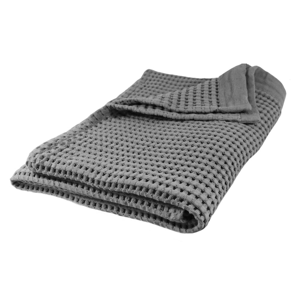 GILDEN TREE Waffle Hand Towels for Bathroom Quick Dry Large Luxury Lint Free Super Absorbent Cotton Hand Towels Set of 2, Modern Style (Cream)