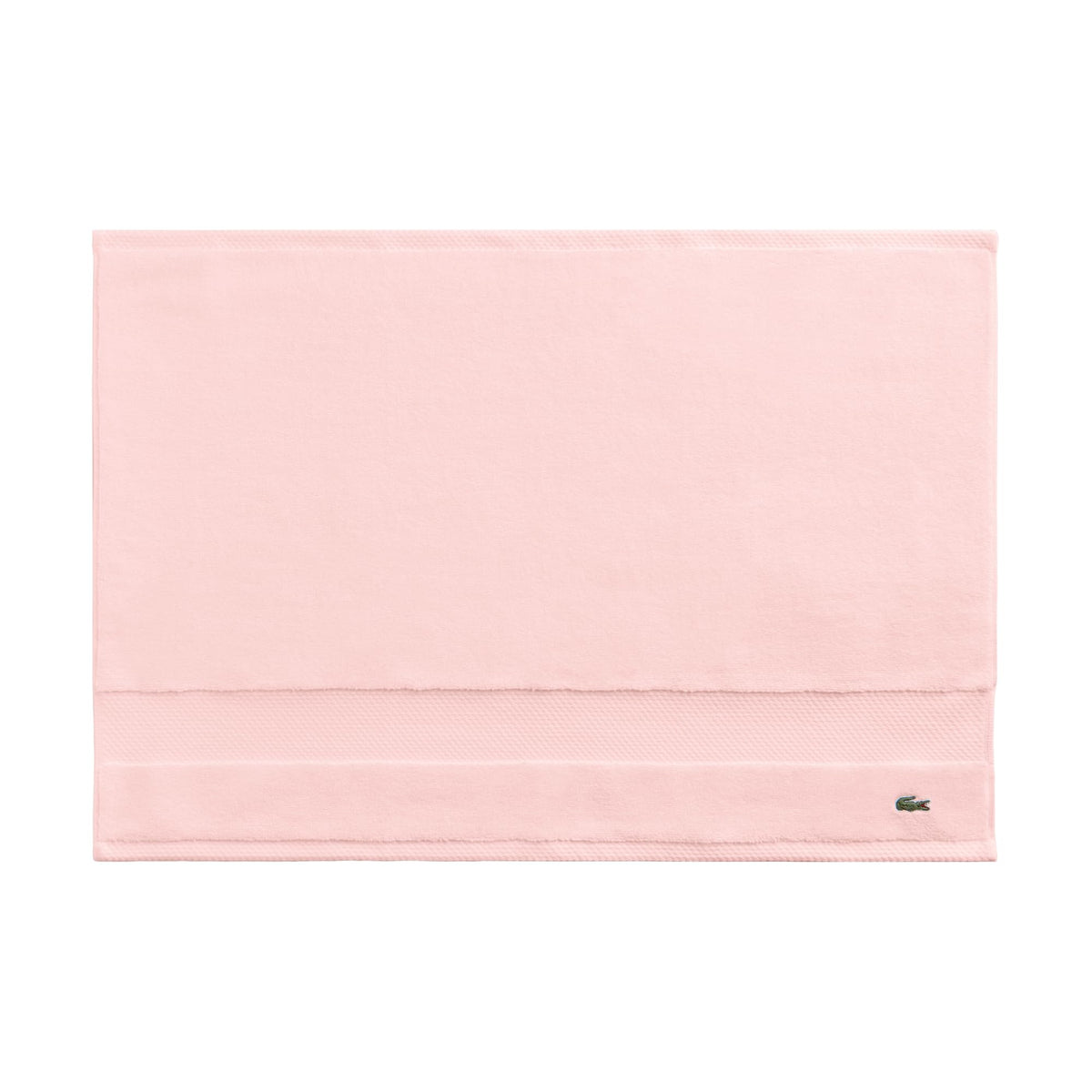 Lacoste Heritage 100% Supima Cotton Bath Towel 30" x 54", White