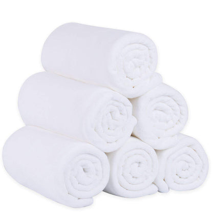 JML Microfiber Bath Towels, Bath Towel Set (6 Pack, 27" x 55") - Extra Absorbent and Fast Drying,Multipurpose Microfiber Towel for Bath, Beach, Pool, Sports, Yoga - Grey