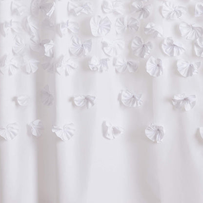 Lush Decor Lucia Shower Curtain, 72" x 72", White