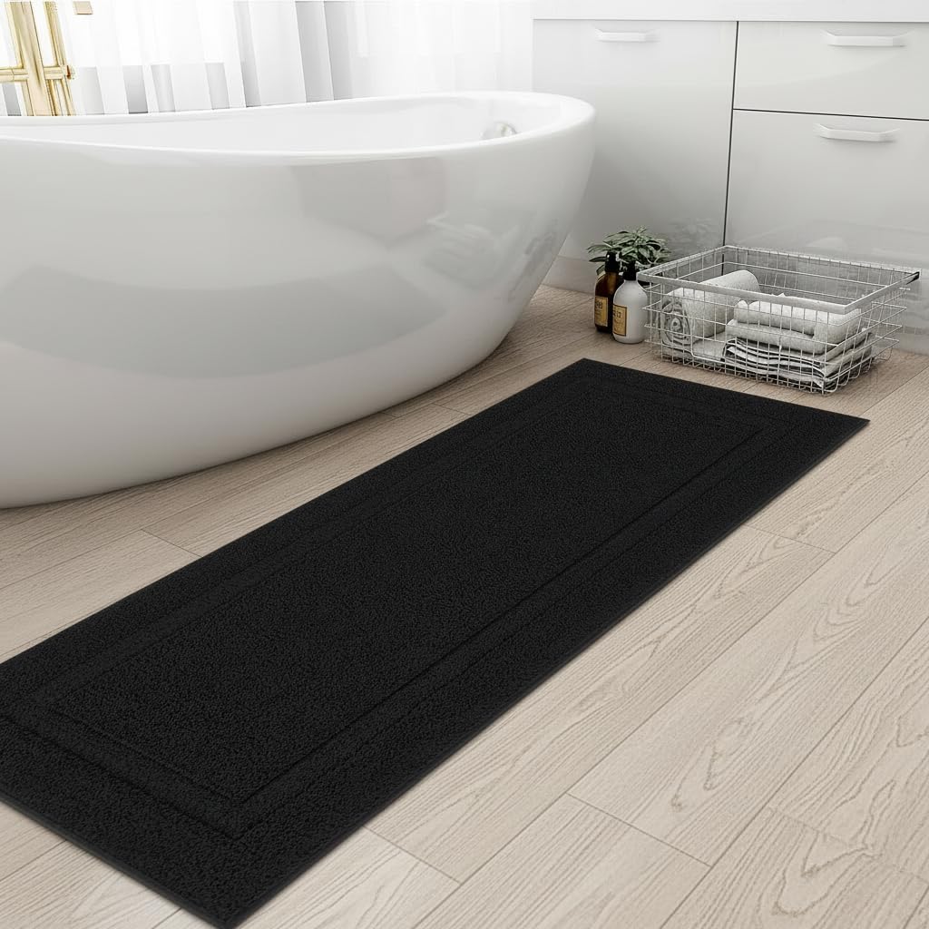 SHACOS Extra Soft Large Long Bathroom Runner Rug 60x24, White