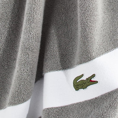 Lacoste Sport Stripe 100% Cotton 6-Piece Towel Set, Meteorite