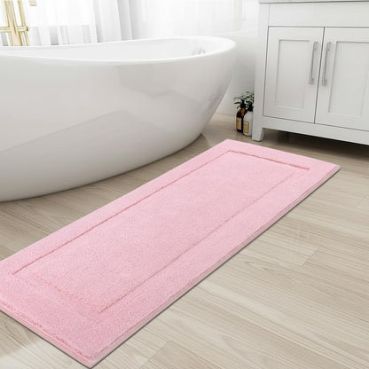 SHACOS Extra Soft Large Long Bathroom Runner Rug 60x24, White