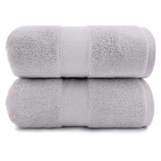 Maisonette Loft Egyptian Cotton Turkish Bath Towels, Soft, Absorbent, Ideal Quick Dry Large Luxury Bath Towel Set for Shower (30" x 58", 4 Pack), Navy Blue