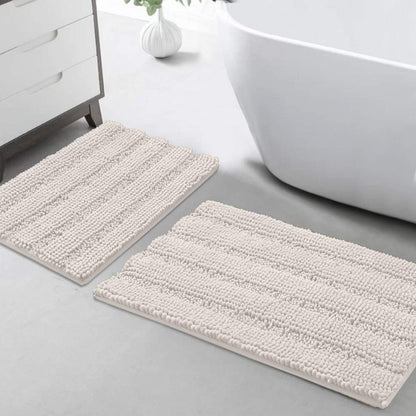 Turquoize Bathroom Runner Rug 17"x47", Soft Absorbent Chenille Bath Rug