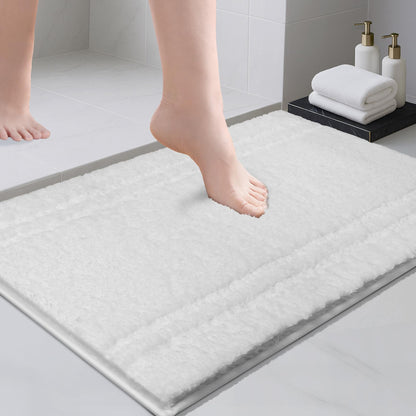 PURRUGS Bathroom Runner Rug, Bath Mat, 24" x 60", Beige