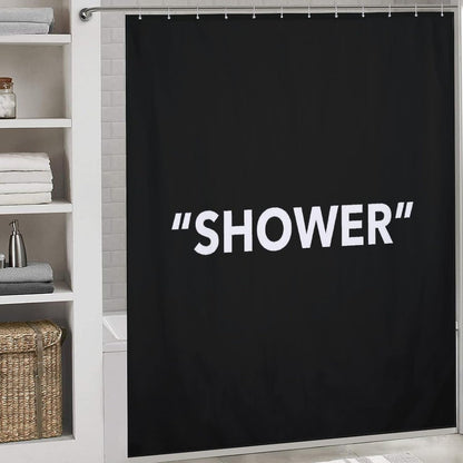 Ohocut Shower Curtain, Minimalist Bathroom Shower Curtains Aesthetic, 120 GSM Heavy Duty Polyester Shower Curtain