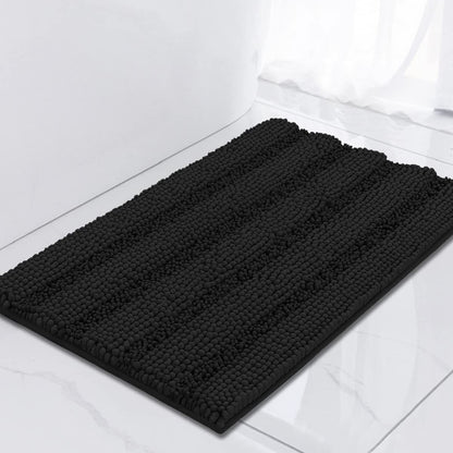Turquoize Bathroom Runner Rug 17"x47", Soft Absorbent Chenille Bath Rug