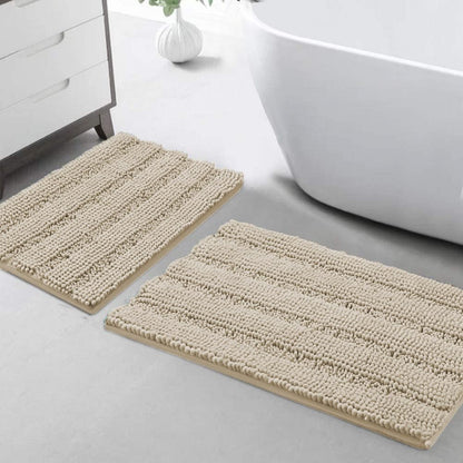 Turquoize Bathroom Runner Rug 17"x47", Soft Absorbent Chenille Bath Rug