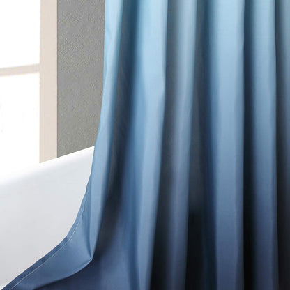 Fabric Shower Curtain, Blue Shower Curtain, Plolyester Ombre Shower Curtains for Bathroom, Modern Decorative Bathroom Curtains, 72" W x 72" H