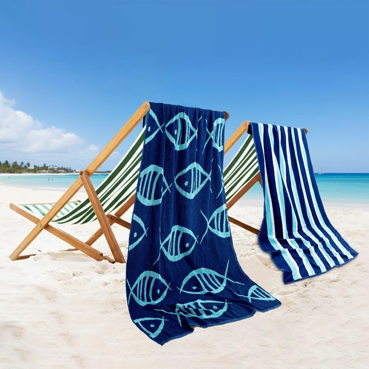 CASA COPENHAGEN Solitaire 6 Pieces Towel Set- Midnight Black, 600 GSM 2 Bath Towel 2 Hand Towel 2 Washcloth, Designed in Denmark Made of Soft Egyptian Cotton for Bathroom, Kitchen & Shower