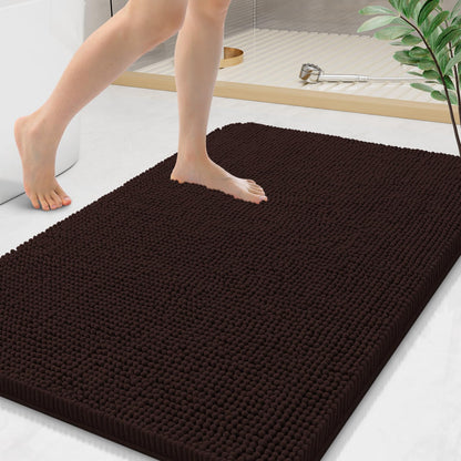 Arotive Bathroom Rugs 24x16, Soft Absorbent Shaggy Chenille Bath Rugs