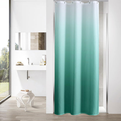 Sage Green Luxury Heavyweight Textured Fabric Shower Curtain Hotel,72x72