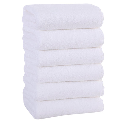 MOONQUEEN 6 Pack Premium Hand Towels - Quick Drying - Microfiber Coral Velvet Highly Absorbent Towels - Multipurpose Use as Hotel, Bathroom, Shower, Spa, Hand Towel 16 x 28 inches (Brown)