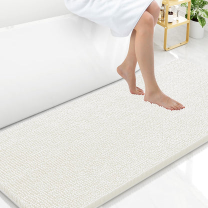 Arotive Bathroom Rugs 24x16, Soft Absorbent Shaggy Chenille Bath Rugs
