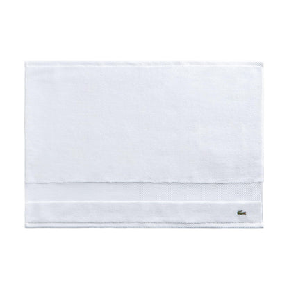 Lacoste Heritage 100% Supima Cotton Bath Towel 30" x 54", White
