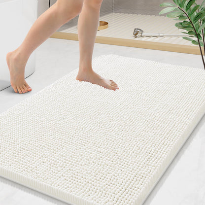 Arotive Bathroom Rugs 24x16, Soft Absorbent Shaggy Chenille Bath Rugs